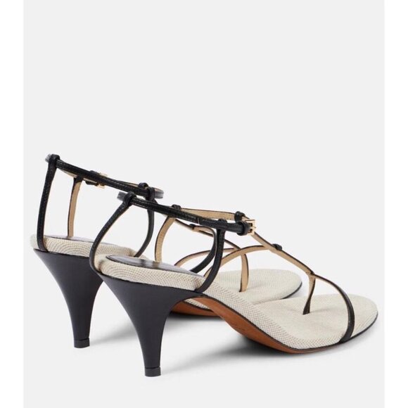 Khaite Women's Black and Cream Sandals - Picture 2 of 5